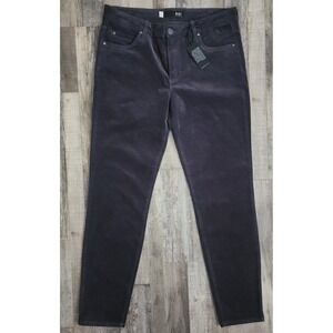 Kut From The Kloth Womens Corduroy Pants Gray 10 Diana Skinny Stretch 30" Inseam